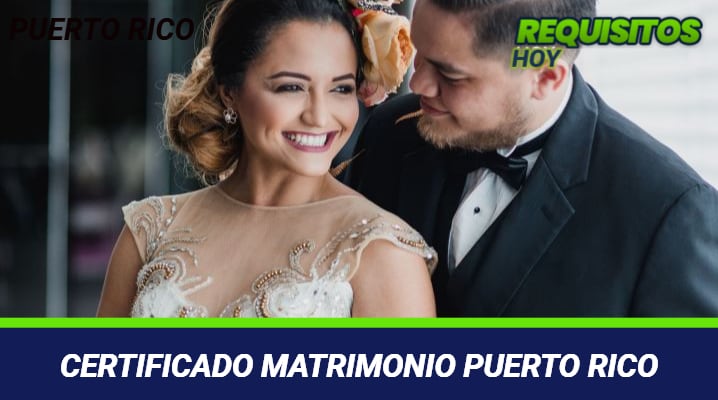Certificado matrimonio Puerto Rico 