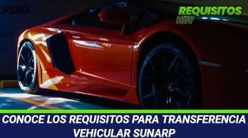 Requisitos para Transferencia Vehicular SUNARP 