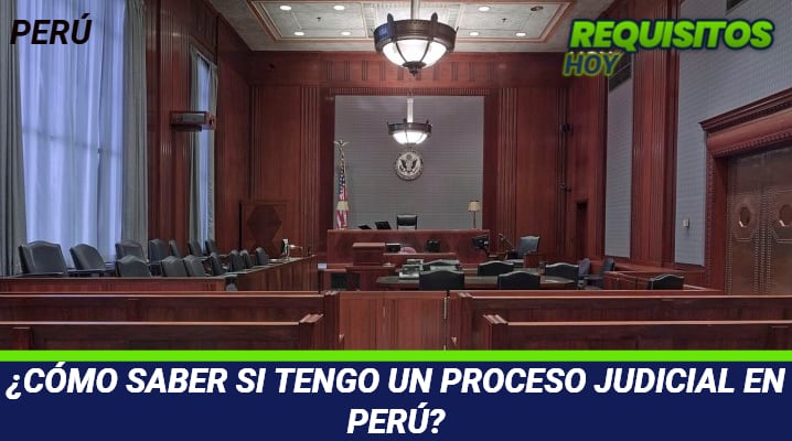 Como saber si tengo un proceso judicial Perú