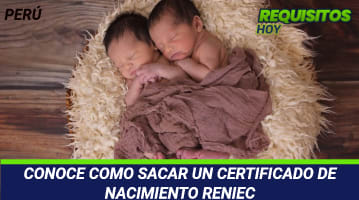 Certificado de Nacimiento Reniec 