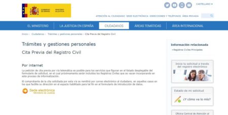 Registro Civil online
