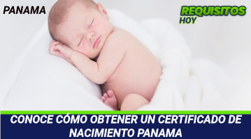 Certificado de Nacimiento Panamá 
