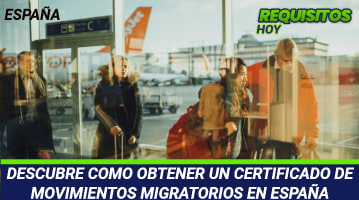 Certificado de Movimientos Migratorios España 