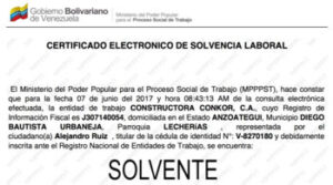 Certificado electronico de solvencia laboral conclusion