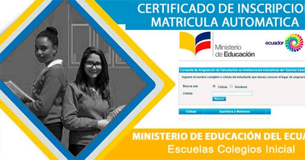 Certificado de Matrícula Ministerio de Educación