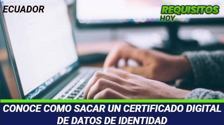 Certificado digital de datos de identidad 			 			