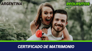 Certificado de matrimonio 
