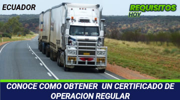 Certificado de Operación Regular 