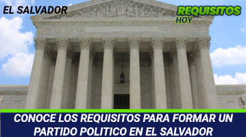 Requisitos para formar un partido político en El Salvador 