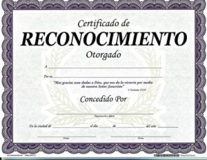 Certificado- De-reconocimiento