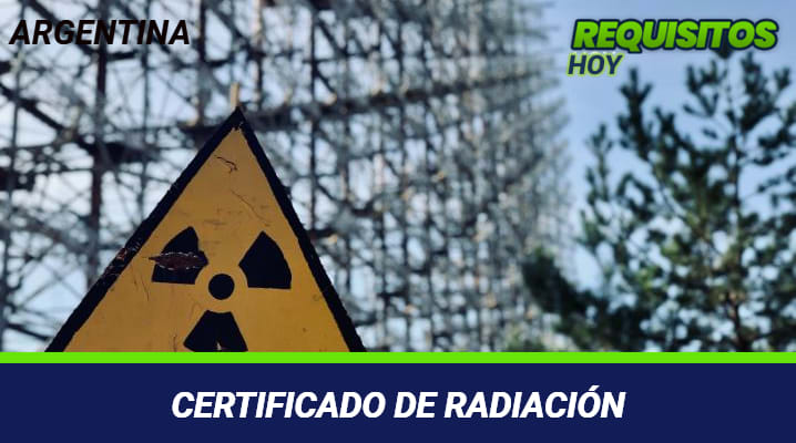 Certificado de radiación