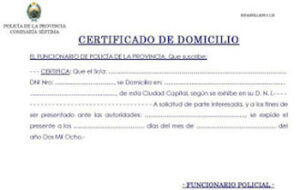 Conclusion certificado de domicilio