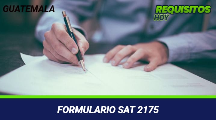 Formulario SAT 2175 
