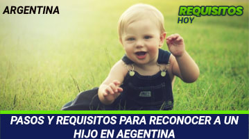 Requisitos para reconocer a un hijo en Argentina 
