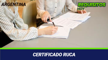 Certificado RUCA 