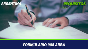 Formulario 908 Arba 