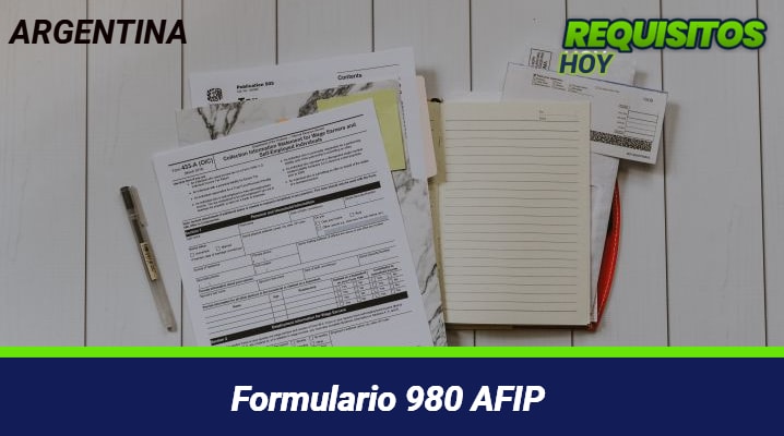 Formulario 980 AFIP 