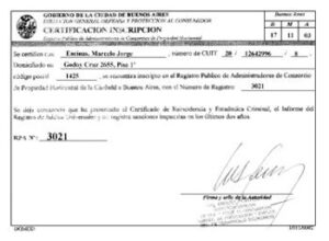 Personería jurídica cert propiedad horizontal