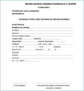 Que es el Formulario 7 PRefectura