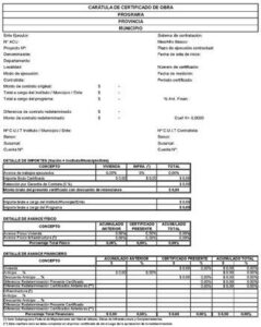 Que es el certificado de obra