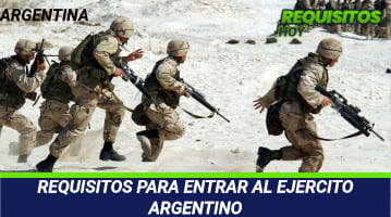 Requisitos para entrar al ejército Argentino 