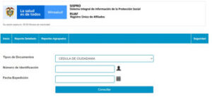 SISPRO consultas RUAF